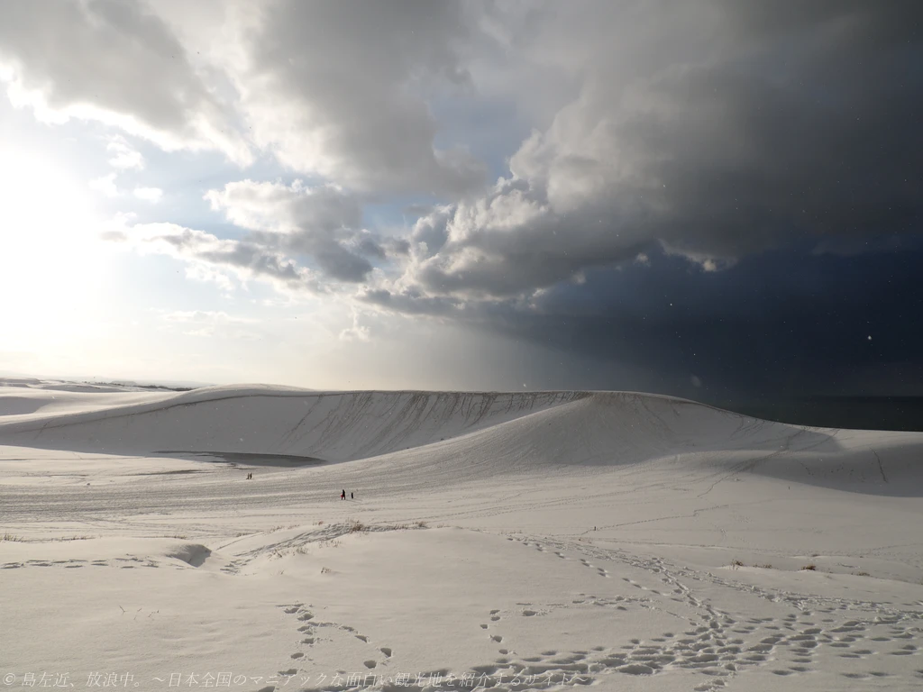 幻想的！雪の鳥取砂丘と雪の鳥取城攻め！～電車とバスで行く冬の鳥取1泊2日旅～